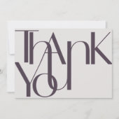 ミニマルはっきりしたリストフォトナスサンキューカード サンキューカード (正面)