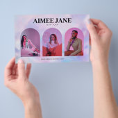 ミニマルはっきりしたリストブティック、サロンフォトホログラフィック チラシ (ハンドル)