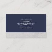 ミニマルはっきりしたリストブルーカーシブ文字 名刺 (裏面)