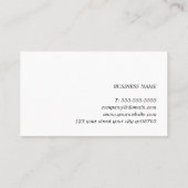 ミニマルはっきりしたリストブルーグレーホワイトコンサルタント 名刺 (裏面)