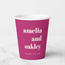 ミニマルはっきりしたリストベリーパープルレトロカスタムウェディング