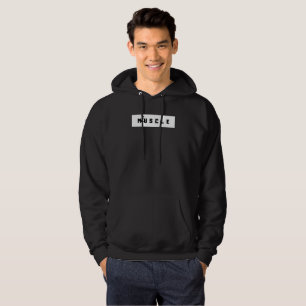 ミニマルはっきりしたリストマッスルフード付きスウェットシャツSweatshirt パーカ