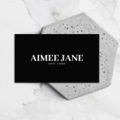 ミニマルはっきりしたリストラグジュアリーブティックブラック/ホワイト 名刺