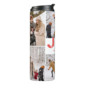 ミニマルはっきりしたリストJoy Script 6フォトコラージョデー タンブラー (回転左)