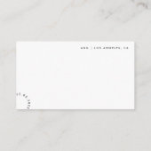 ミニマルはっきりしたレトロス結婚クリプトのギフトレジストリ エンクロージャーカード (裏面)