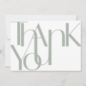ミニマルはっきりした主義の写真ダスティ聖人 サンキューカード (正面)
