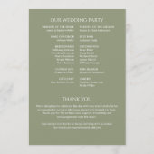 ミニマルはっきりした文字ハイライト結婚ズ プログラム (裏面)