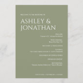 ミニマルはっきりした文字ハイライト結婚ズ プログラム (正面)