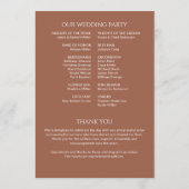 ミニマルはっきりした文字ハイライト結婚ズ プログラム (裏面)