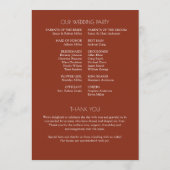 ミニマルはっきりした文字ハイライト結婚ズ プログラム (裏面)