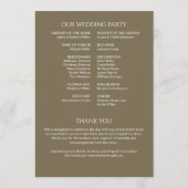 ミニマルはっきりした文字ハイライト結婚ズ プログラム (裏面)