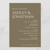 ミニマルはっきりした文字ハイライト結婚ズ プログラム (正面)