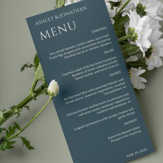 ミニマルはっきりした文字ハイライト結婚ズ メニュー