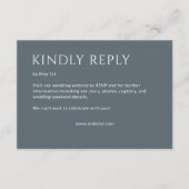 ミニマルはっきりした文字ハイライト結婚ズ 出欠カード (正面)