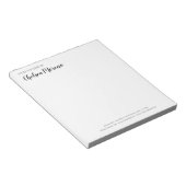 ミニマルはっきりした美しい |のデスクから ノートパッド (アングル)