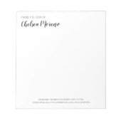 ミニマルはっきりした美しい |のデスクから ノートパッド (正面)