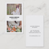 ミニマルはっきりした | 写真用名刺 名刺 (正面/裏面)