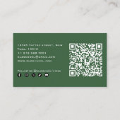 ミニマルはっきりしたTattoo Artist 名刺 (裏面)