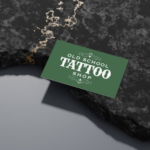 ミニマルはっきりしたTattoo Artist 名刺