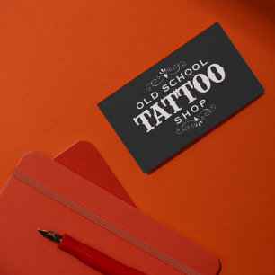 ミニマルはっきりしたTattoo Artist 名刺