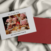 ミニマルは全て穏やかな写真クリスマスカードではない サンキューカード