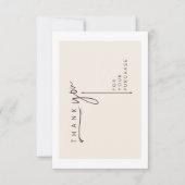 ミニマルひな形のお客様サンキューカード サンキューカード (正面)