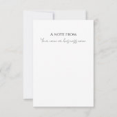 ミニマルひな形のお客様サンキューカード サンキューカード (裏面)