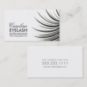 ミニマルまつ毛の拡張名刺 名刺 (正面/裏面)