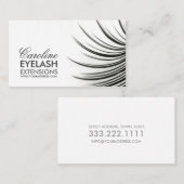 ミニマルまつ毛の拡張名刺 名刺 (正面/裏面)