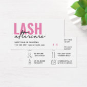ミニマルまつ毛エクステンションLashアフターケアカード (デスク)