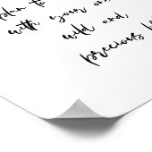 ミニマルやる気を起こさせるリストトポグラフィ引用文（マット） ポスター (角)