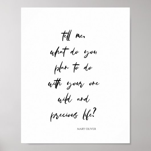 ミニマルやる気を起こさせるリストトポグラフィ引用文（マット） ポスター (正面)