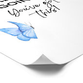 ミニマルやる気を起こさせる引用文お前が持って得いる ポスター (角)