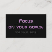 ミニマルやる気を起こさせる引用文 名刺 (正面)