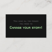 ミニマルやる気を起こさせる引用文 名刺 (正面)