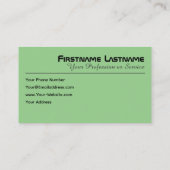 ミニマルやる気を起こさせる引用文 名刺 (裏面)