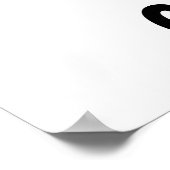 ミニマルやる気を起こさせる抽象芸術幾何学魚 ポスター (角)