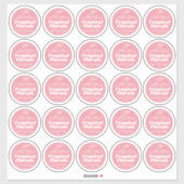 ミニマルろうそくフローラピンクラベルシート25 シール (シート)