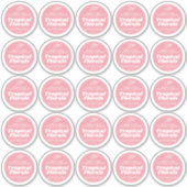 ミニマルろうそくフローラピンクラベルシート25 シール (正面)