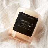 ミニマルろうそくラベル スクエアシール