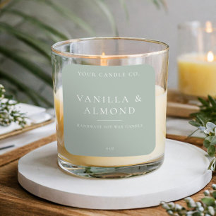 ミニマルろうそくラベル スクエアシール