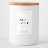 ミニマルろうそくラベル フードラベル (正面)