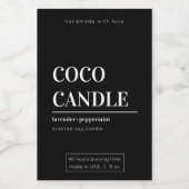 ミニマルろうそくラベル フードラベル (シングルラベル)