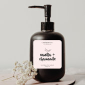 ミニマルろうそく石けん製品ラベル スクエアシール