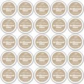 ミニマルろうそく茶色の流木ラベルシート25 シール (正面)