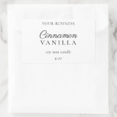 ミニマルろうそく製品包装ラベル 長方形シール (バッグ)