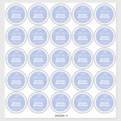 ミニマルろうそく青海ブリーズラベルシート25 シール (シート)