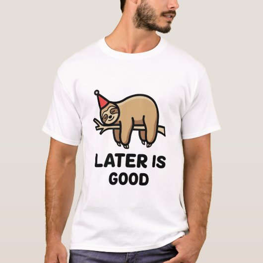 ミニマルアイコン付きの面白い引用Tシャツ Tシャツ (正面)