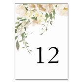 ミニマルアイボリーブリス結婚ズ テーブルナンバー (裏面)