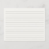 ミニマルアイボリーレシピカード (裏面)